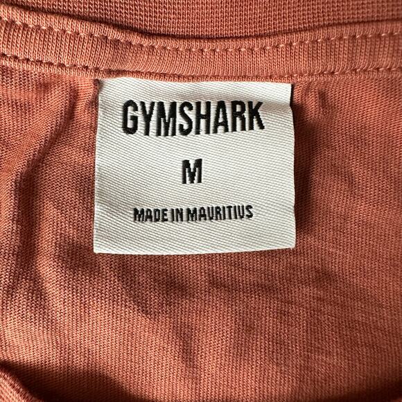 Gym Shark Rust, Short Sleeve, Cropped, Cuffed Sleeves, Graphic T-Shirt-M - Picture 3 of 7
